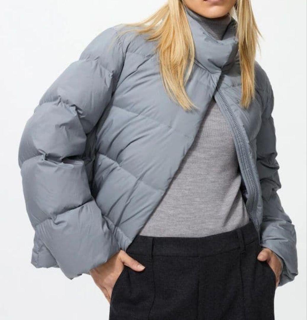 ユニクロパウダーソフトダウンジャケットブルーXL タグ付き新品未