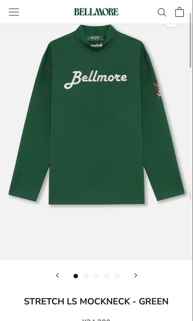 BELLMORE GOLF モックネック LOGO LS MOCKNECK - NAVY – BELLMORE