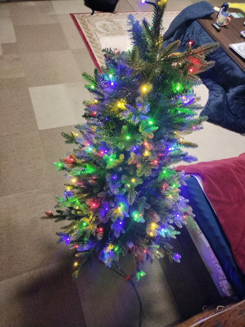 1.3m LED電飾付き クリスマスツリー リモコン付き 中古 検 コストコ