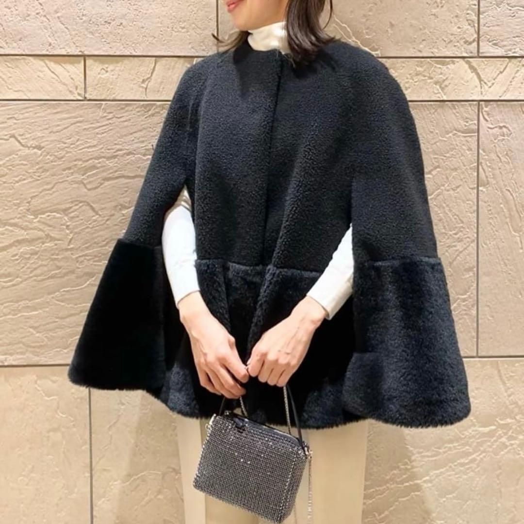 未使用 ☆ UNITED ARROWS ボア マントコート - メルカリ