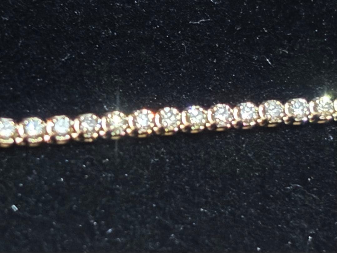 A*a様 【GGSカード鑑別書付】 K18 天然ダイヤモンド 計1ct テニスブ