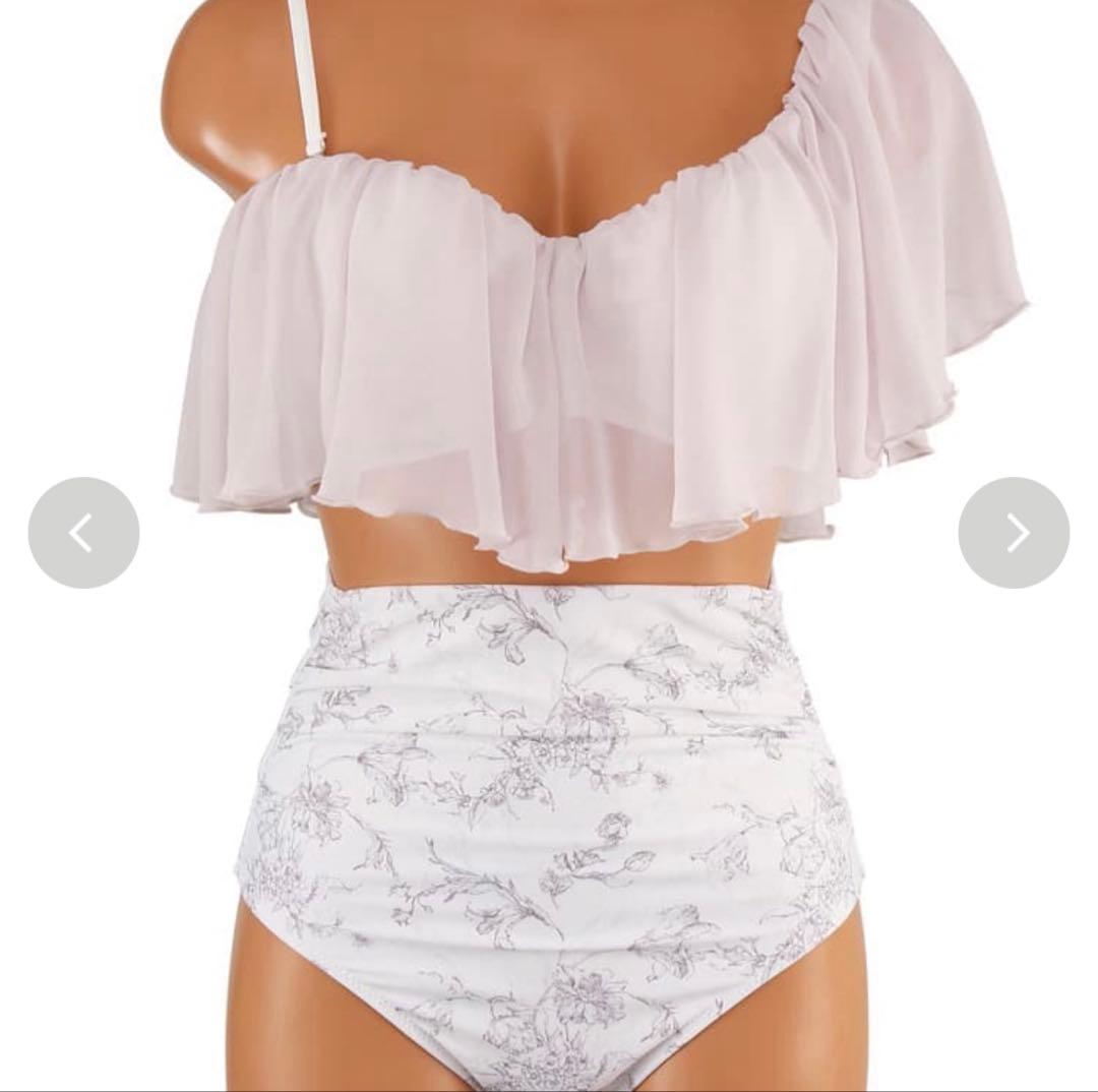 2025年新作 ワンショルフリルワイヤービキニ San-ai 三愛 スカート付き