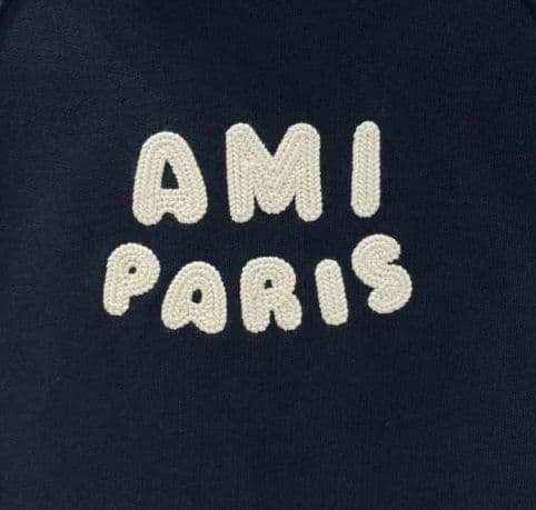 AMI PARIS フード付きパーカー ネイビー L2 - メルカリ