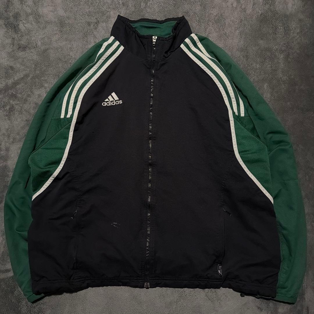 90s 万国旗タグ アディダス トラックジャケット ドイツ ロゴ刺繍 古着