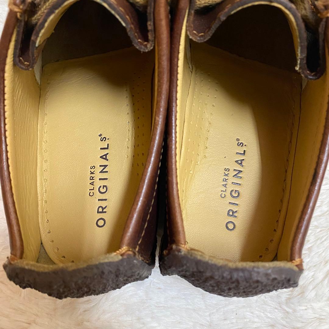 未使用級 クラークス ナタリー ダークブラウン クレープソール レザー