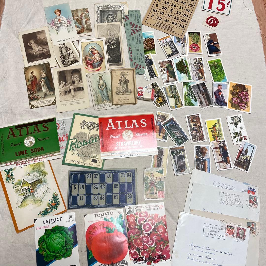 紙モノ ジャンクジャーナル素材 コラージュ素材 ヴィンテージ