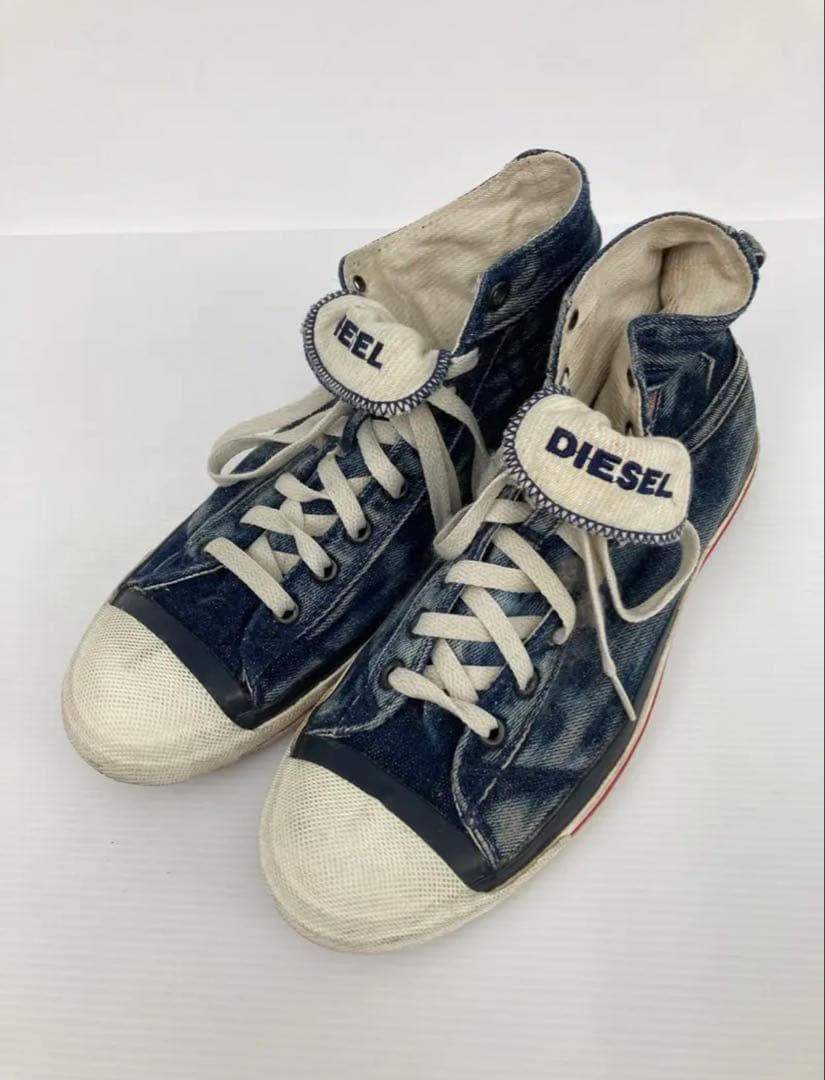 DIESEL デニム ハイカットスニーカー - メルカリ