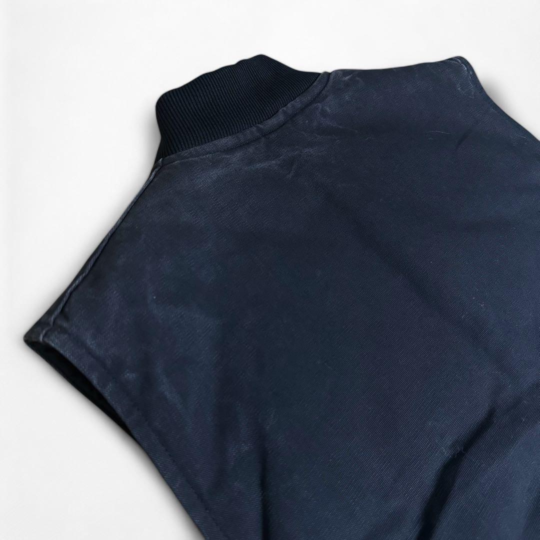 90s 00s Carhartt ダック地 キルティング ベスト 腰ゴム 黒 - メルカリ