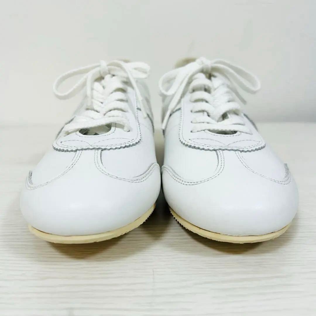 極美品 地曳いく子×パトリック コラボ ケベック 38 白 レザー 完売品 希少