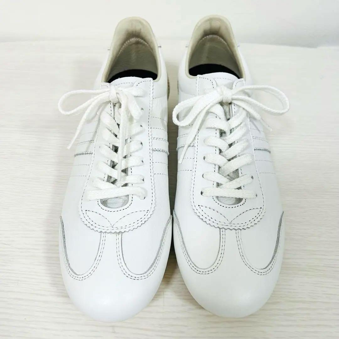 極美品 地曳いく子×パトリック コラボ ケベック 38 白 レザー 完売品 希少