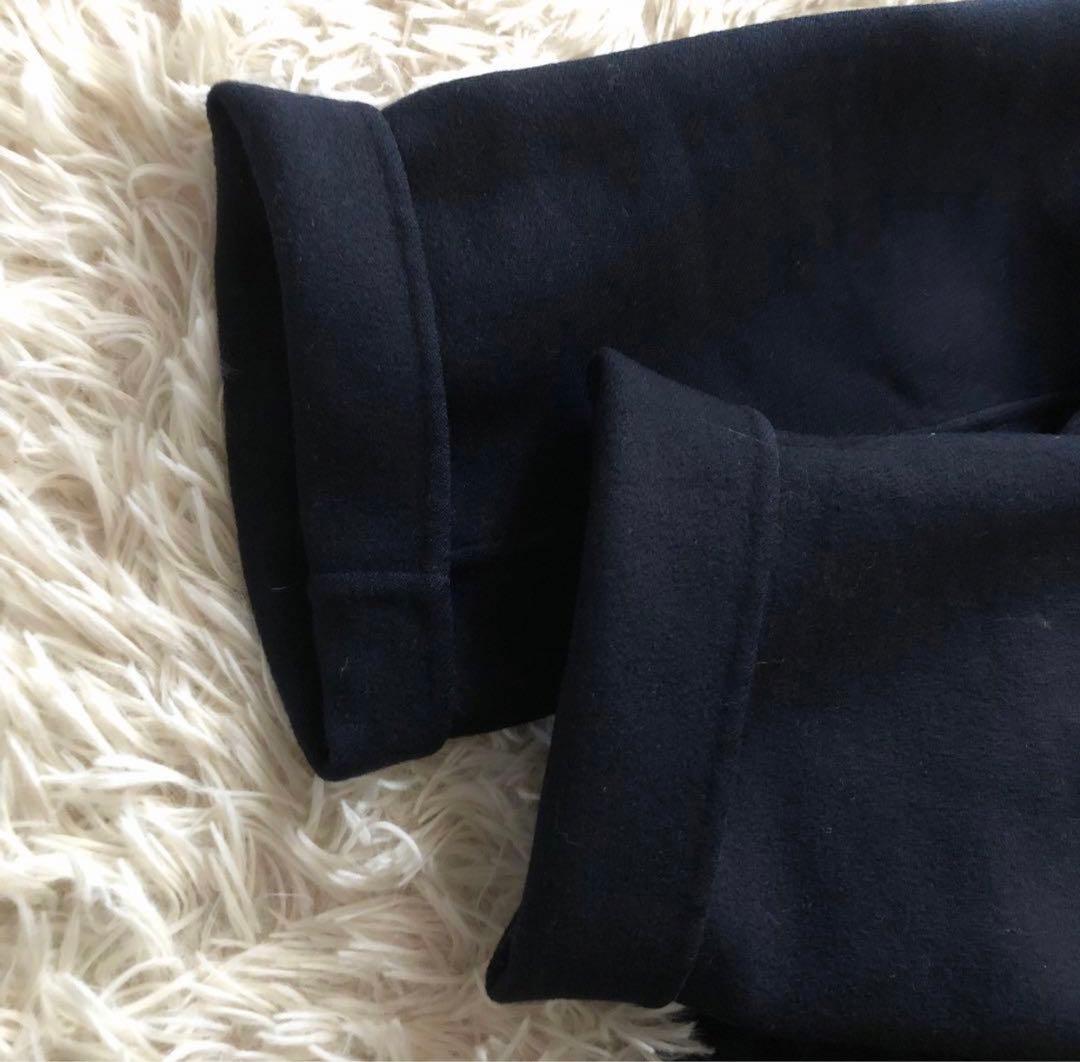 AVA ADORE 【F】ショールカラーダブルフェイス コート 定価13万 紺