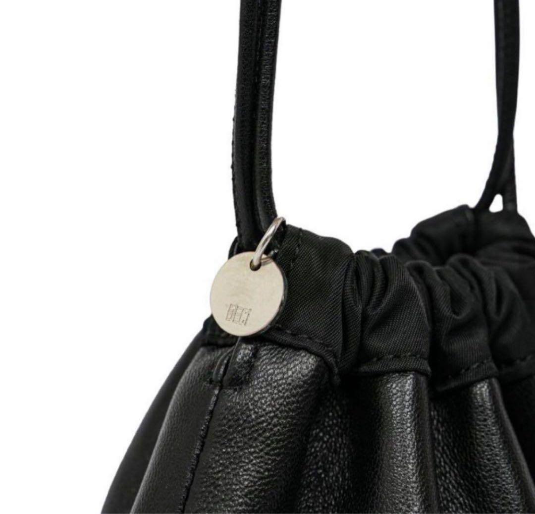 DECI 巾着 レザーリバーシブル ovy