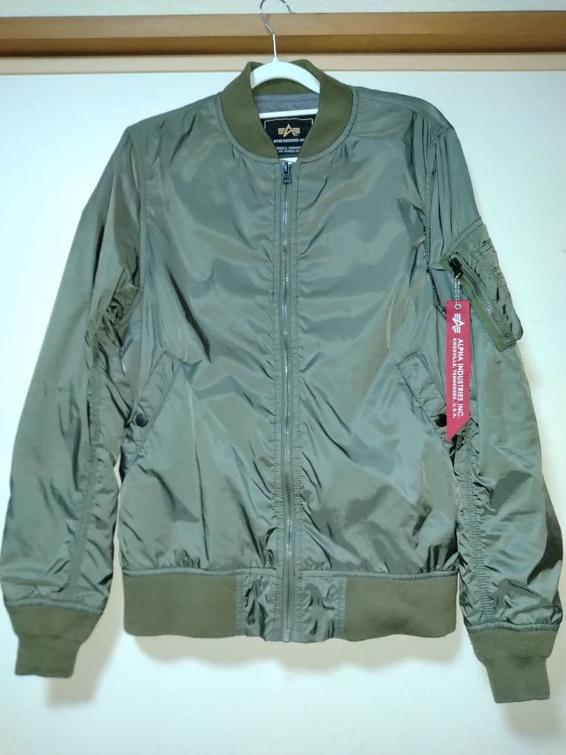 ALPHA INDUSTRIES MA-1 フライトジャケット オリーブグリーン - メルカリ