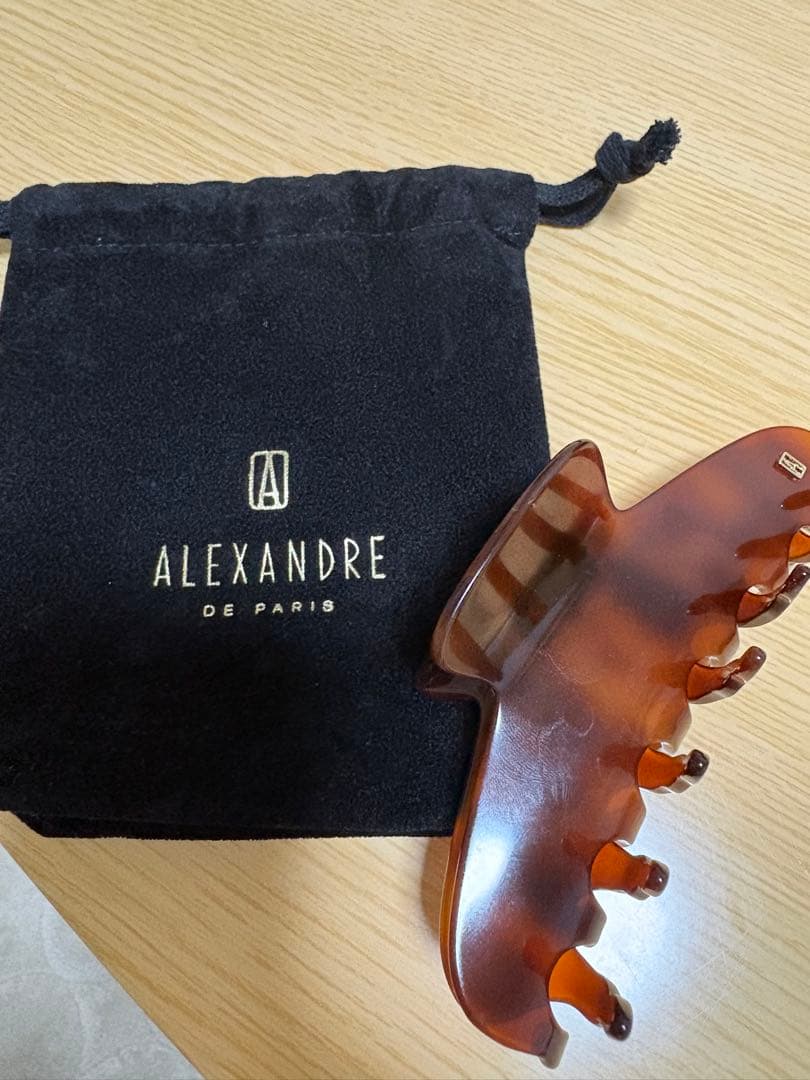 ALEXANDRE DE PARIS ブラウン ヘアクリップL - メルカリ