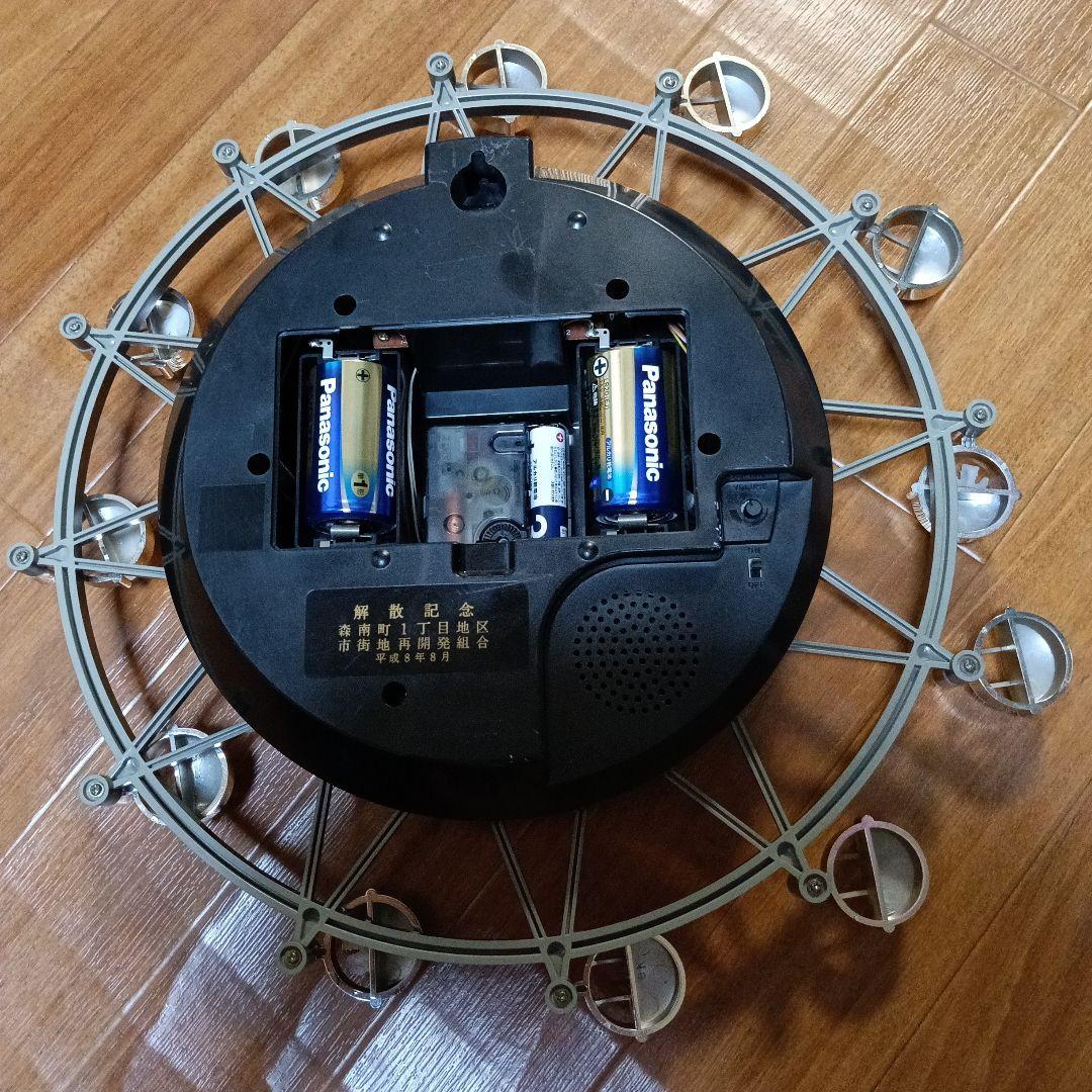 ジャンク】リズム時計 スモールワールド からくり時計 観覧車 4MH701