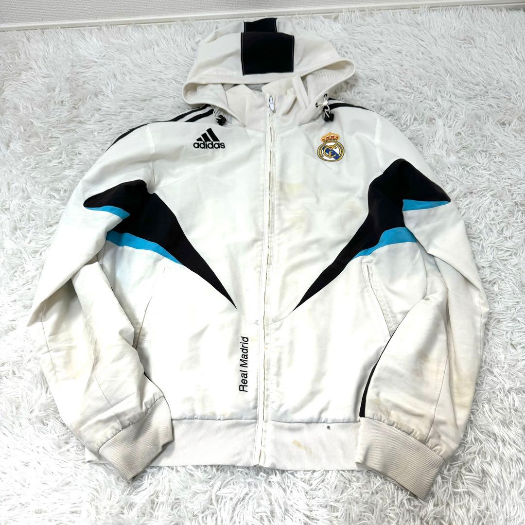 希少 レアルマドリード ジャージ セットアップ フード 上下 Mサイズ