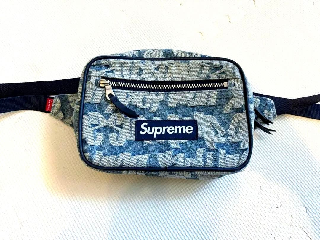 す*い様 美品Supreme ボディバッグ デニム ロゴ入り22ss
