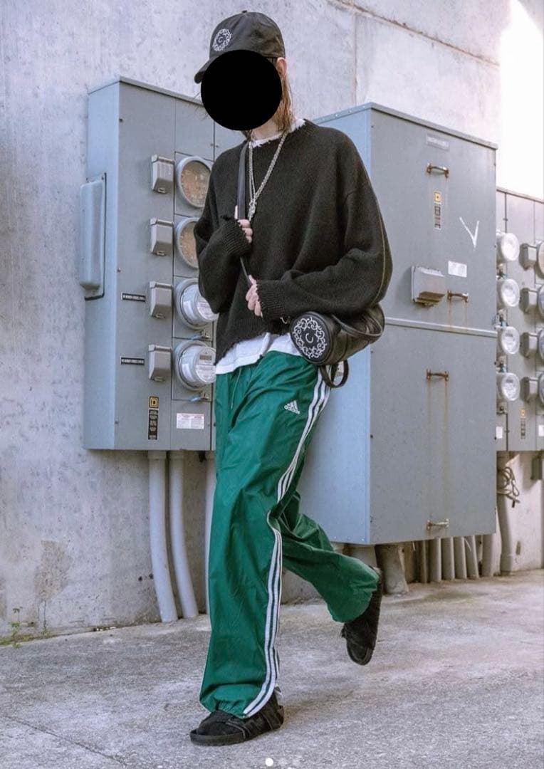 90s adidas ナイロントラックパンツ XL 色物 春 古着 - メルカリ