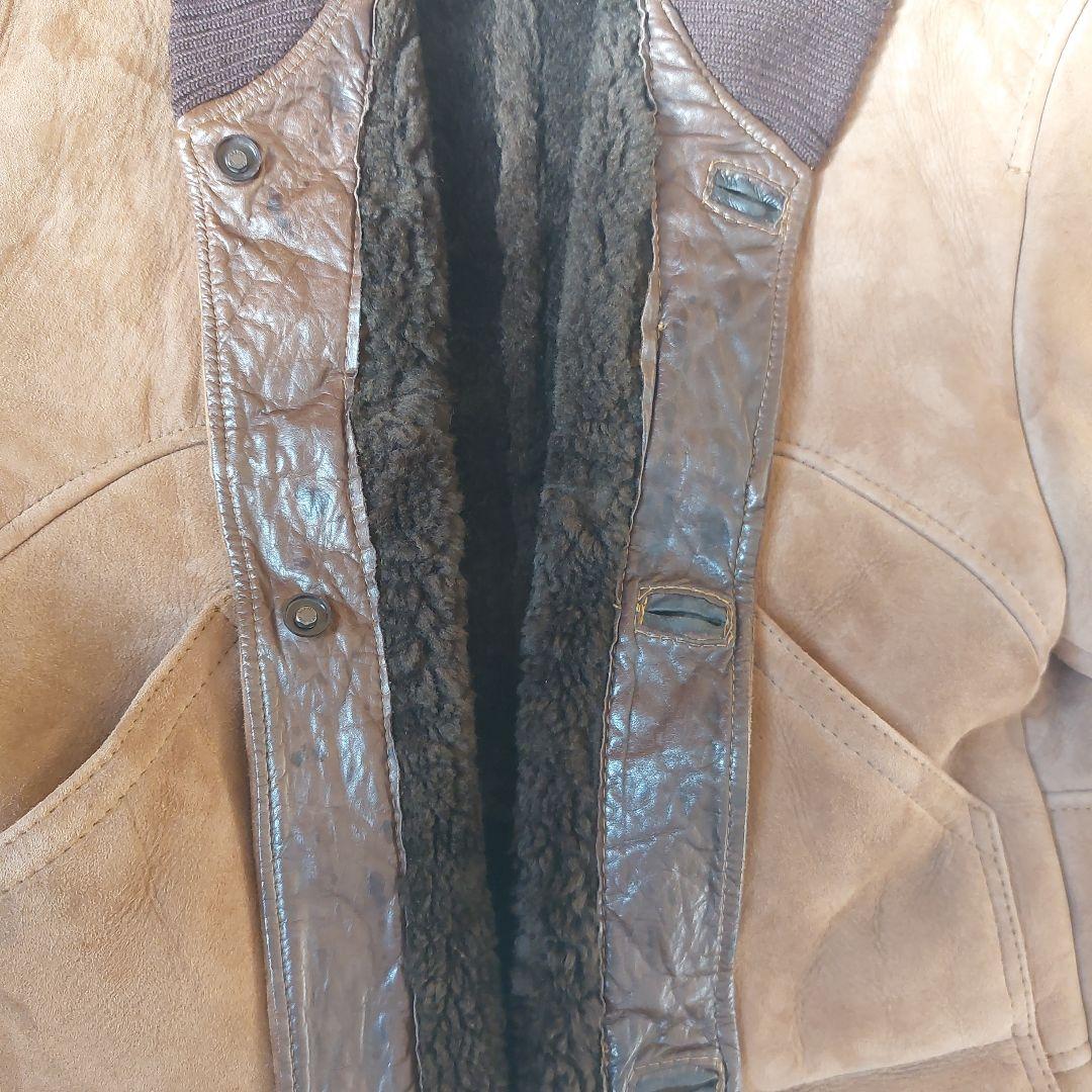 オーバーサイズ ムートンコート ニュージーランド製 ロング丈 vintage