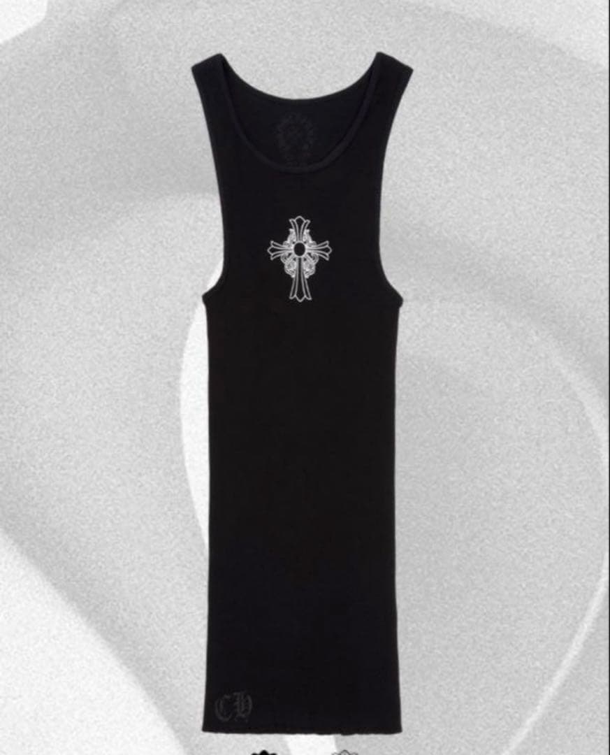 クロムハーツ タンクトップ HAIRY CROSS RIB Tシャツ TANK クロムハーツ タンクトップ HAIRY CROSS RIB Tシャツ TANK CHROME