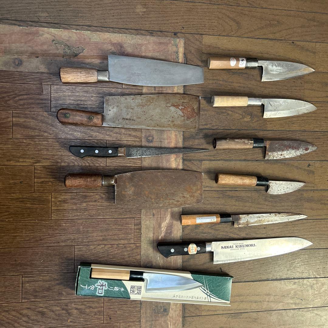 un　包丁11本 築地の包丁有次