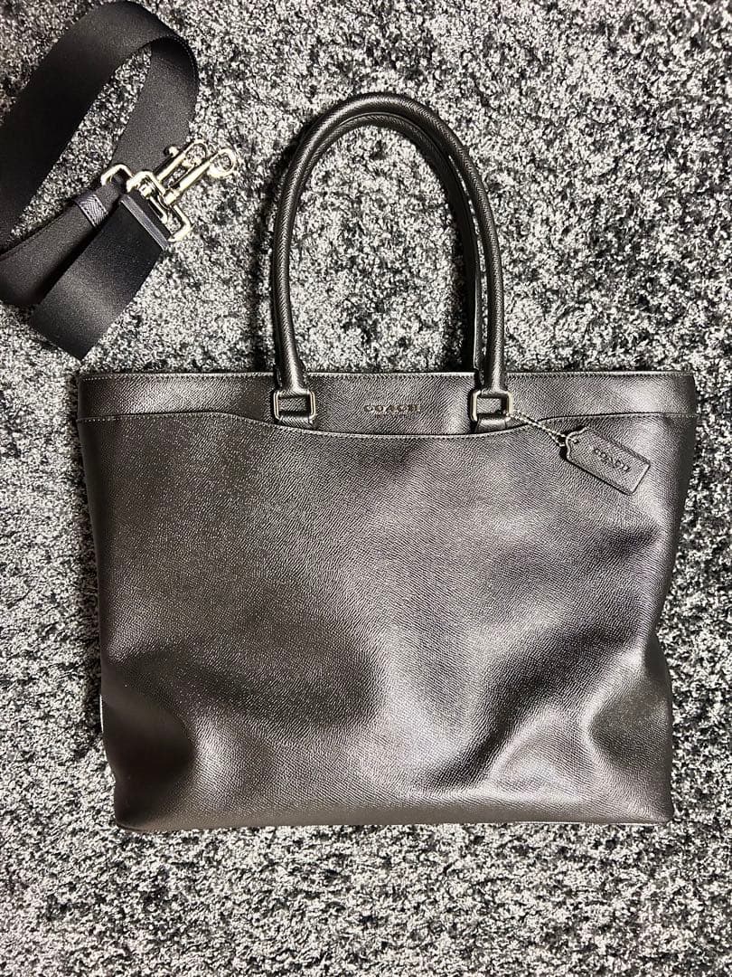 COACH 2way トートバック　⭐️美品⭐️メンズ 中古・古着通販】COACH (コーチ) 2way トートバッグ ブラック