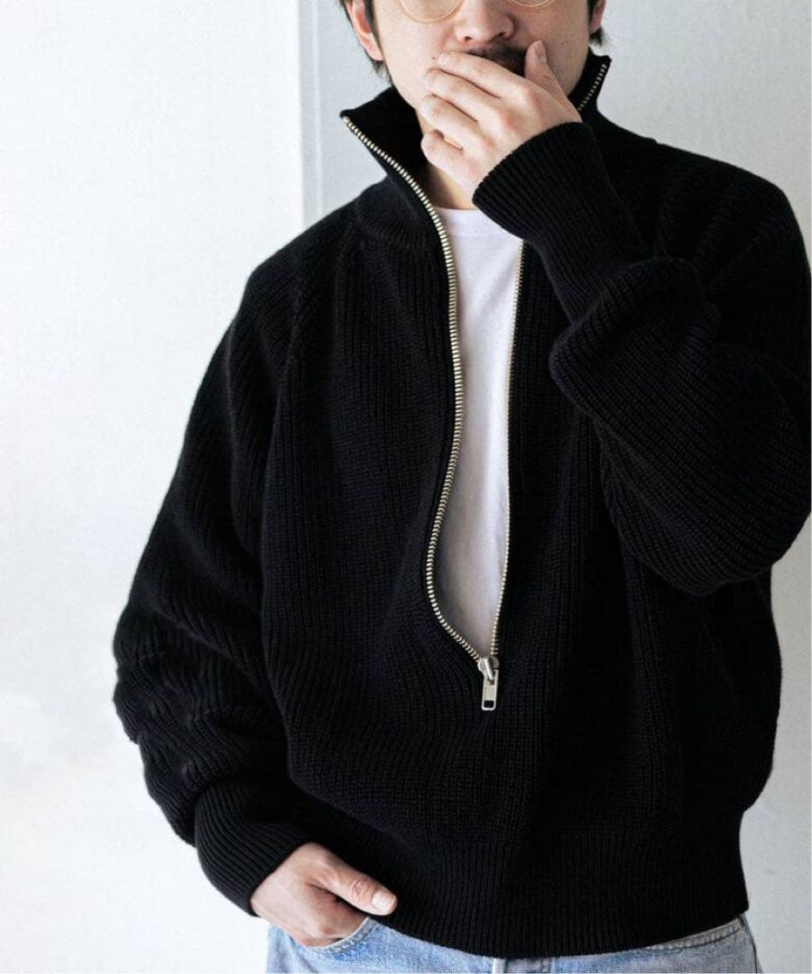 L'ECHOPPE別注Batoner ドライバーズニット Half Zip - メルカリ