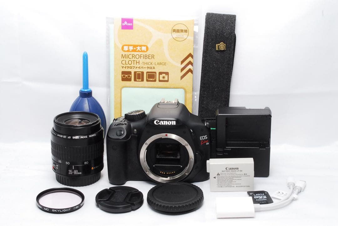 スマホ転送ケーブル付き❤️CANON KISS X4❤️初心者向け❤️SDカード