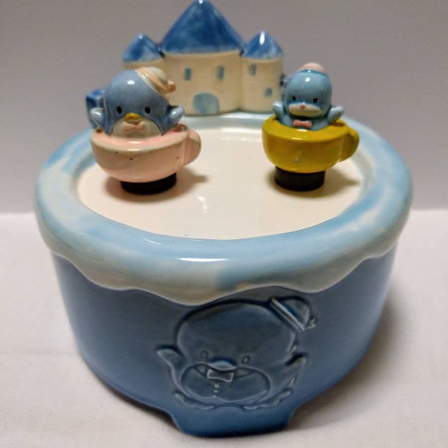 希少 昭和サンリオ タキシードサム くるくるティーカップオルゴール