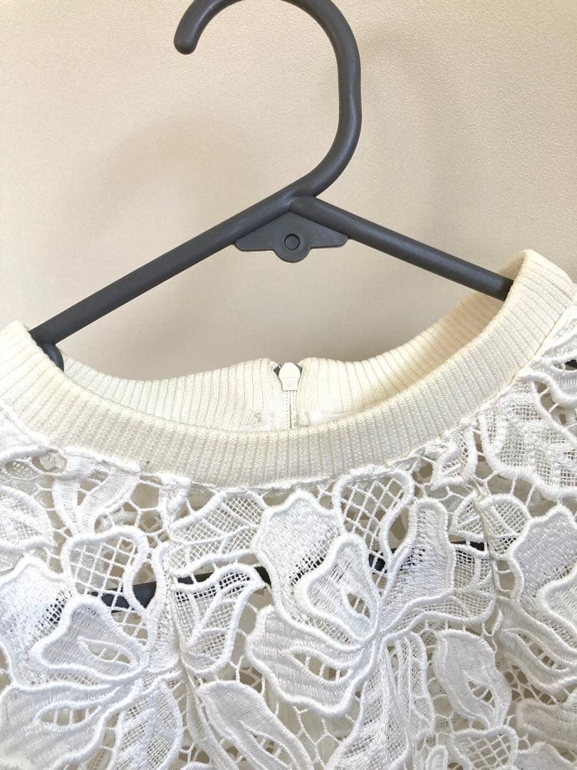 BORDERS at BALCONY フラワーレーストップス ボリューム袖 - メルカリ