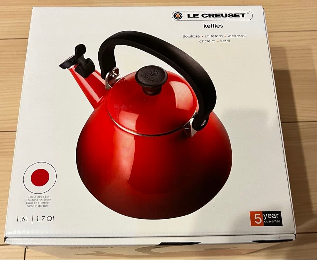 LE CREUSET ケトル チェリーレッド 1.6l - メルカリ