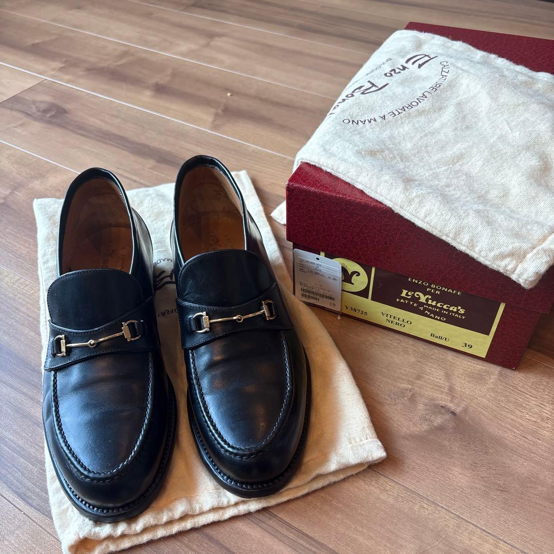 Le Yucca's 別注 ビットローファー　39 ブラック　 y38725 Le Yucca's 別注 ビットローファー 39 ブラック y38725 - メルカリ