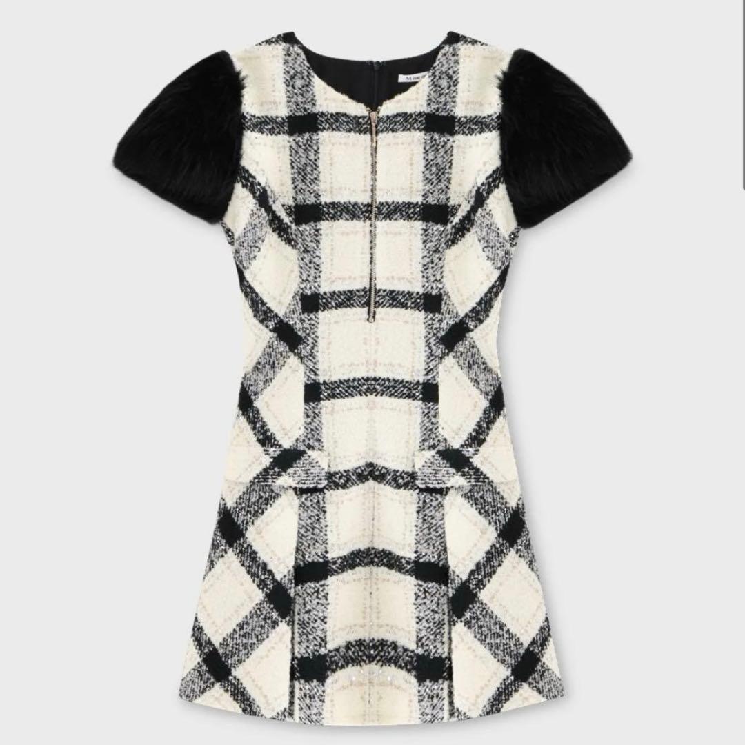 M me eme エムミーエメ メゾンツイードミニワンピース - メルカリ