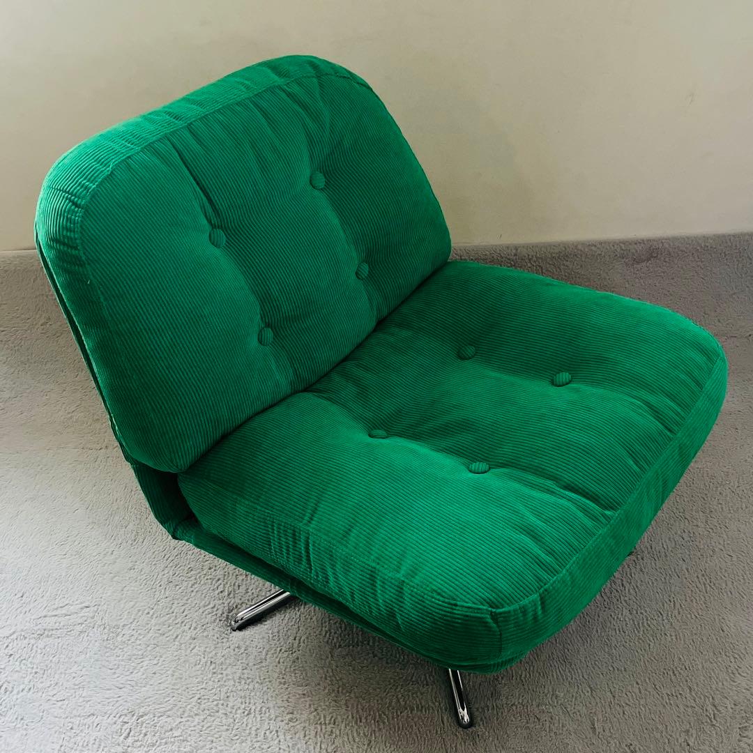 【美品】ディヴリンゲ IKEA イケア 1人掛けソファ 回転チェア　グリーン IKEA - 【新品・未使用】イケア 回転パーソナルチェア ディヴリンゲ 1