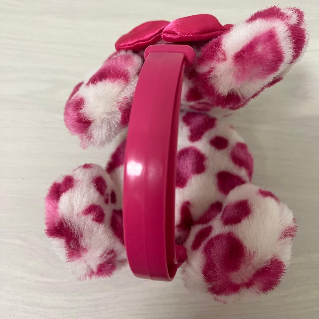 ディズニー ヒョウ柄 イヤーマフ ピンク - メルカリ