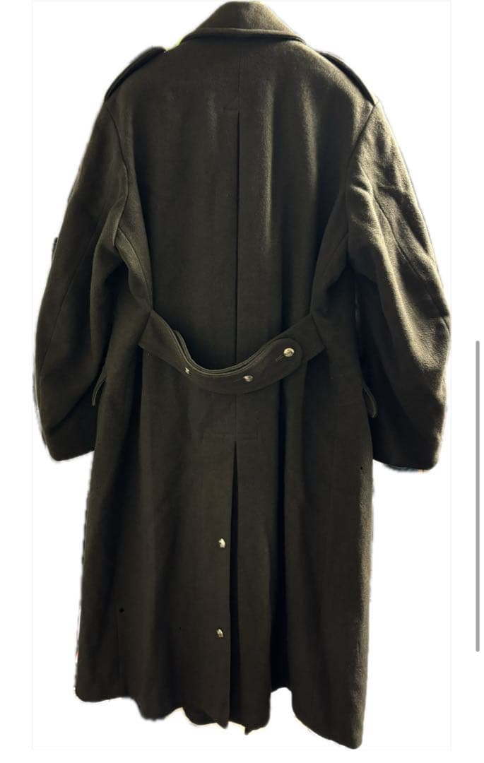 50s イギリス軍 ダブルブレスト ウール グレートコート - メルカリ