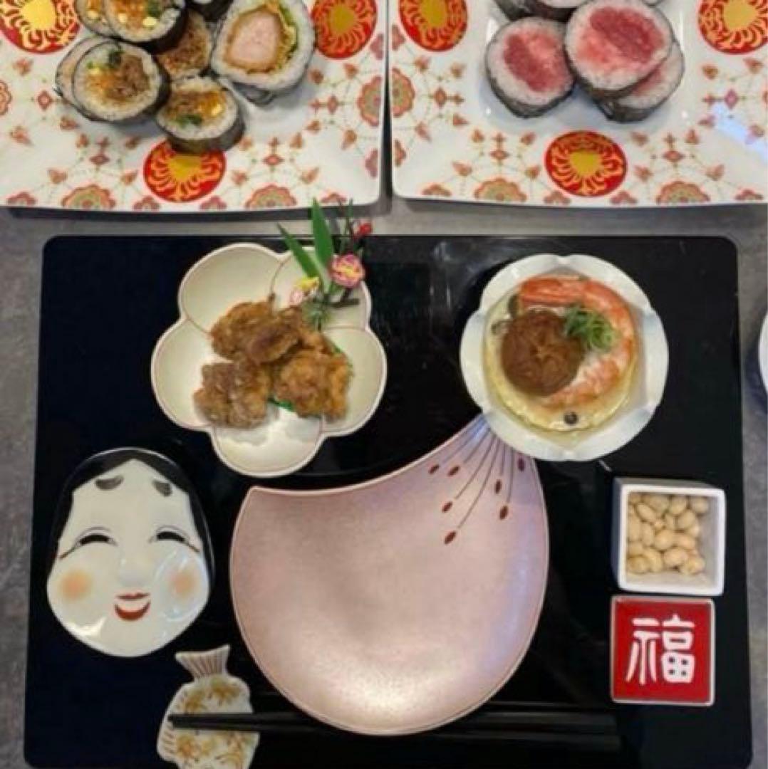 ☆売り切り価格☆】【新品】【大人気】有田焼幸楽窯 福鬼銘々皿2枚