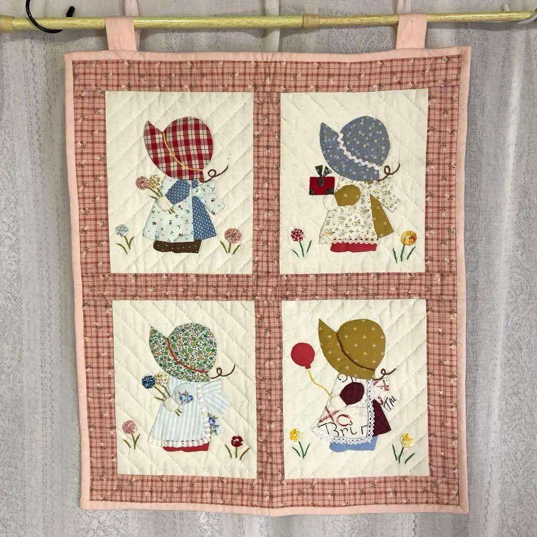 スーちゃん パッチワーク タペストリー アップリケ キルト 刺繍 - メルカリ