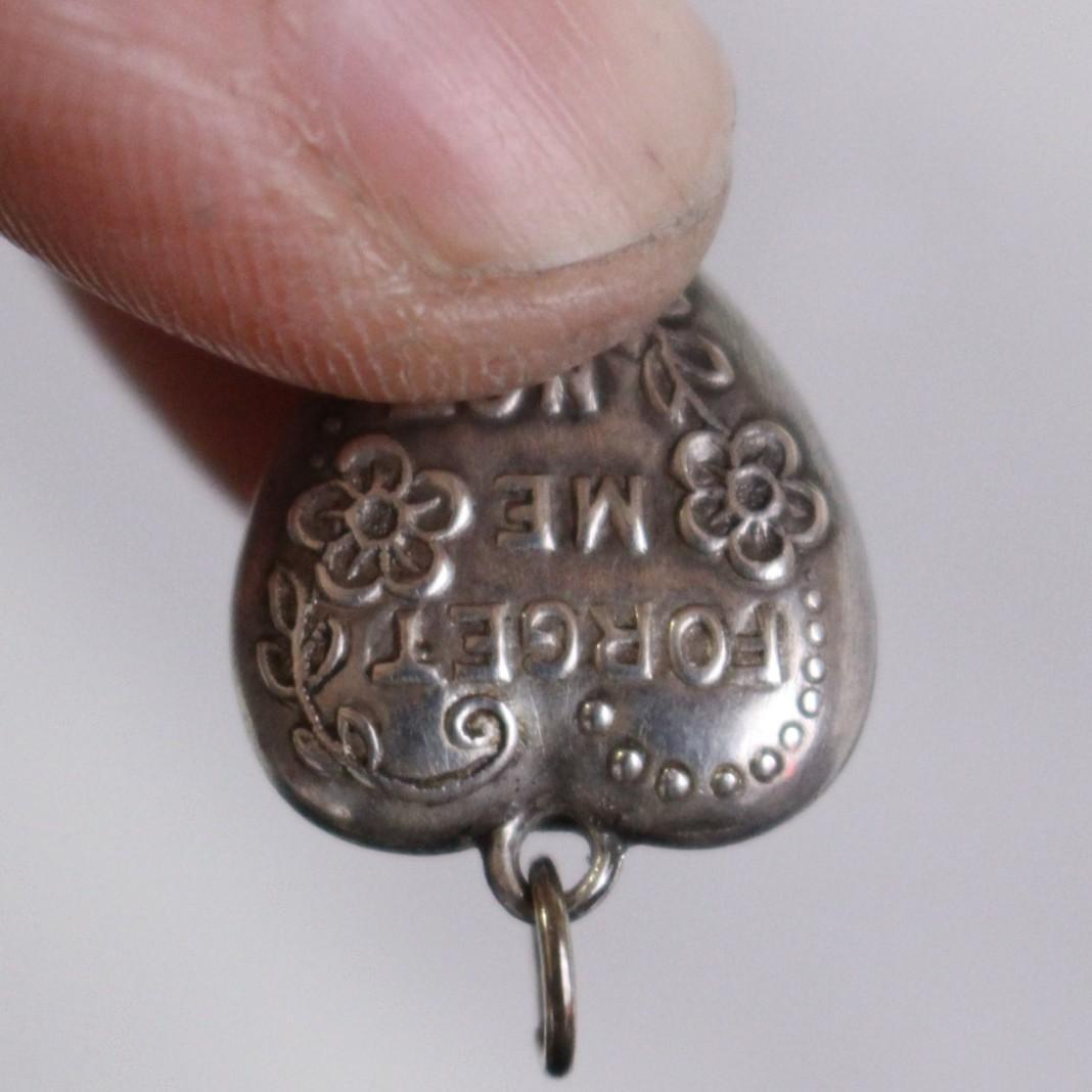 30s スウィートハートジュエリー WW2 シルバー チャーム ウェーブ