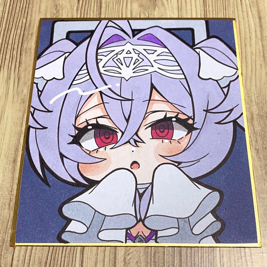 フレーム付き＊NIKKE リバーレリオ 手描きイラスト色紙 - メルカリ