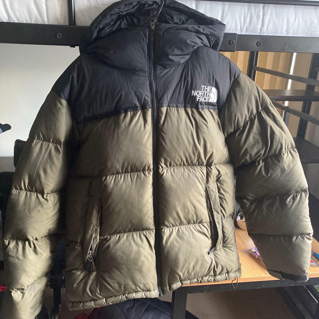 THE NORTH FACE ダウンジャケット M ブラック/オリーブ - メルカリ