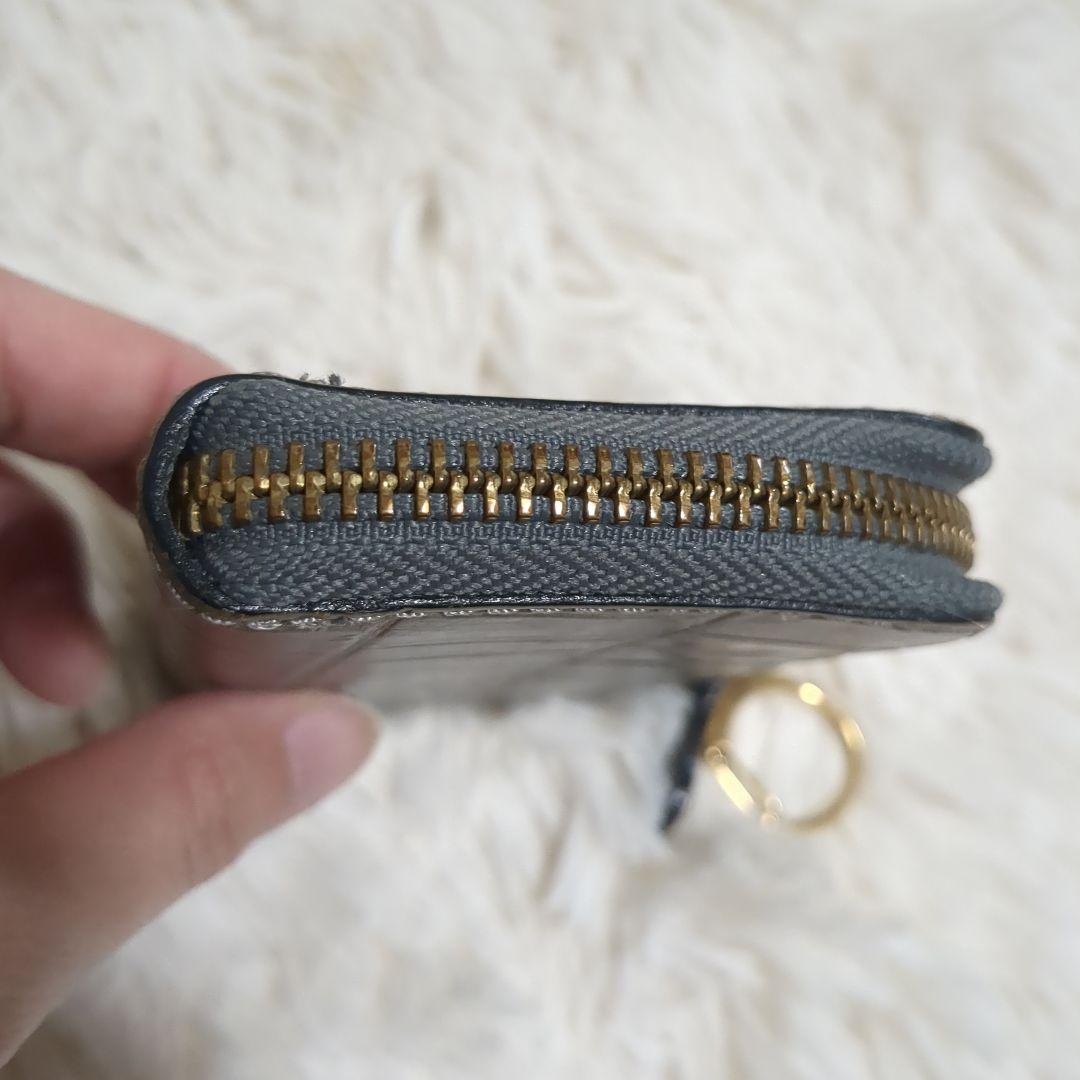 美品】Felisiコインケース1074ミニ財布レザークロコダイル型押し小銭