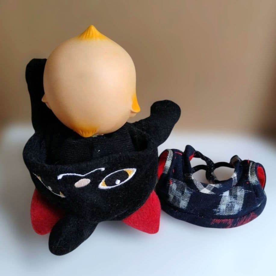 ローズオニールキューピー 黒ネコ招き猫 3/8までの出品です - メルカリ