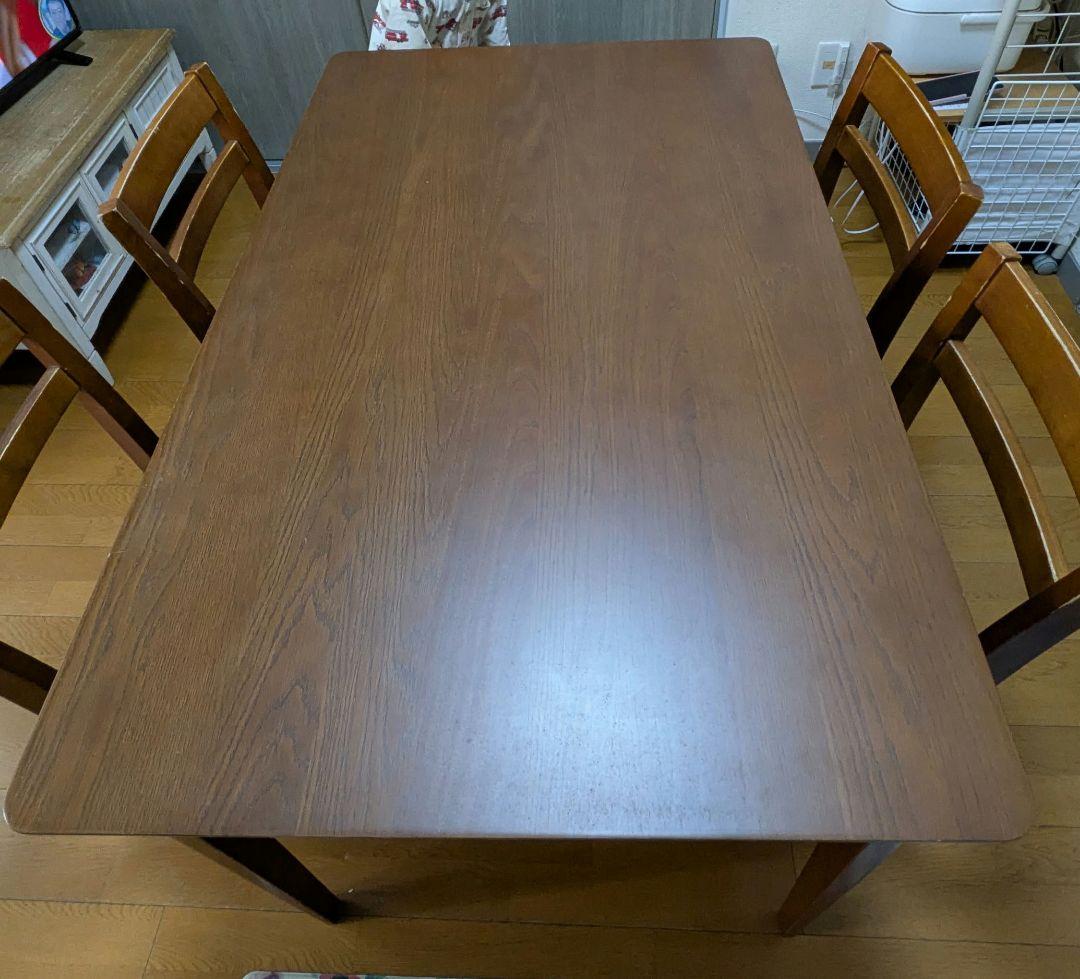 ニトリ 人気シリーズ オーク材 木製 ブラウンダイニングテーブル シンプルな木目調ダイニング4点セット (BR/BK) | ニトリネット【公式