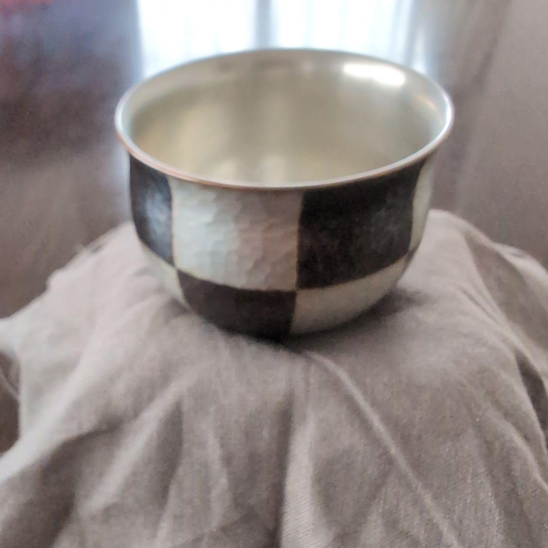 玉川堂　ぐい呑み　市松 酒器 – 無形文化財 鎚起銅器「玉川堂」- GYOKUSENDO