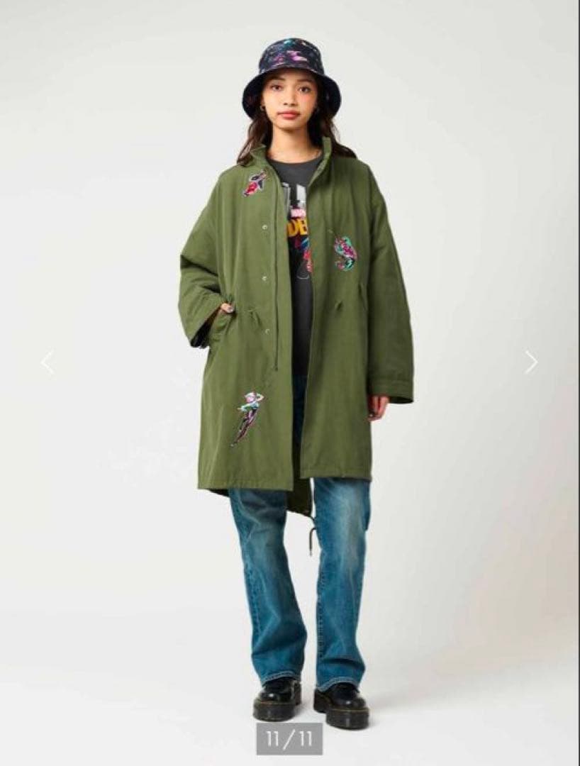 新品 graniph スパイダーマン スパイディ VS ヴィラン｜モッズコートM