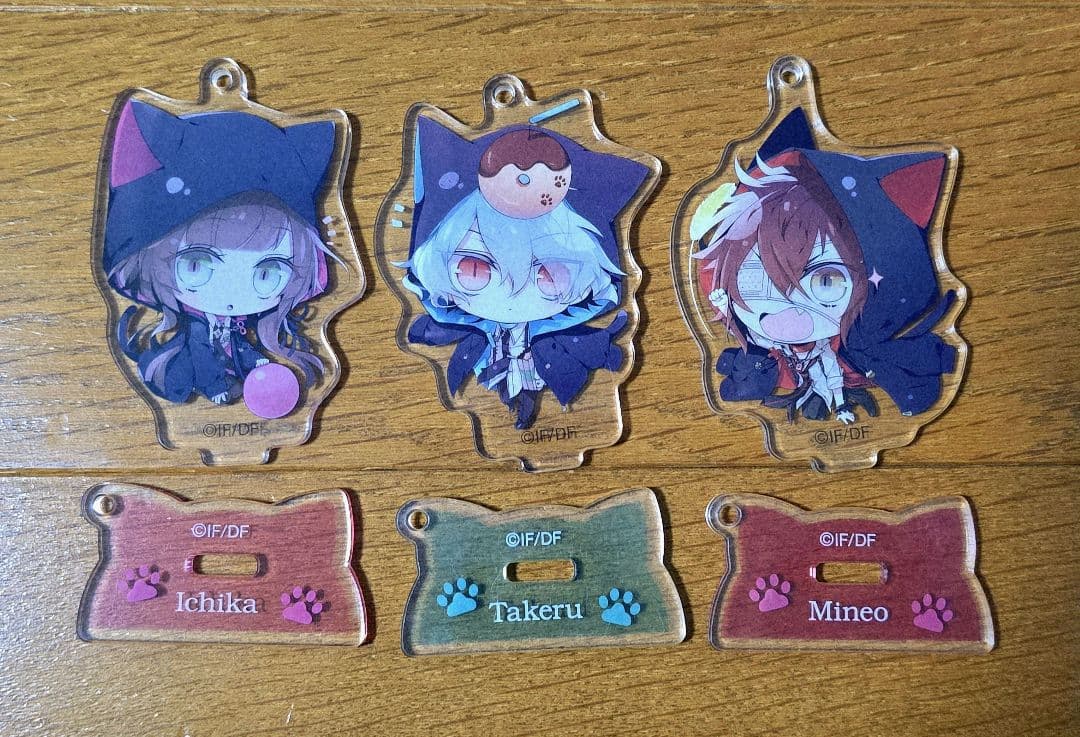 Collar×Malice ねこ アクリルスタンド 笹塚尊 榎本峰雄 星野市香