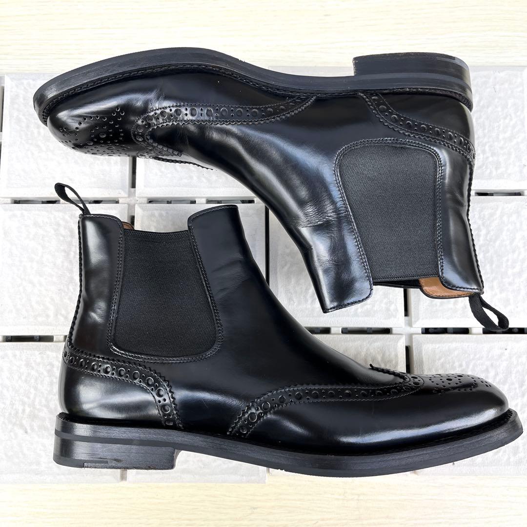 38 チャーチ KETSBY サイドゴア ショートブーツ 黒 24.5