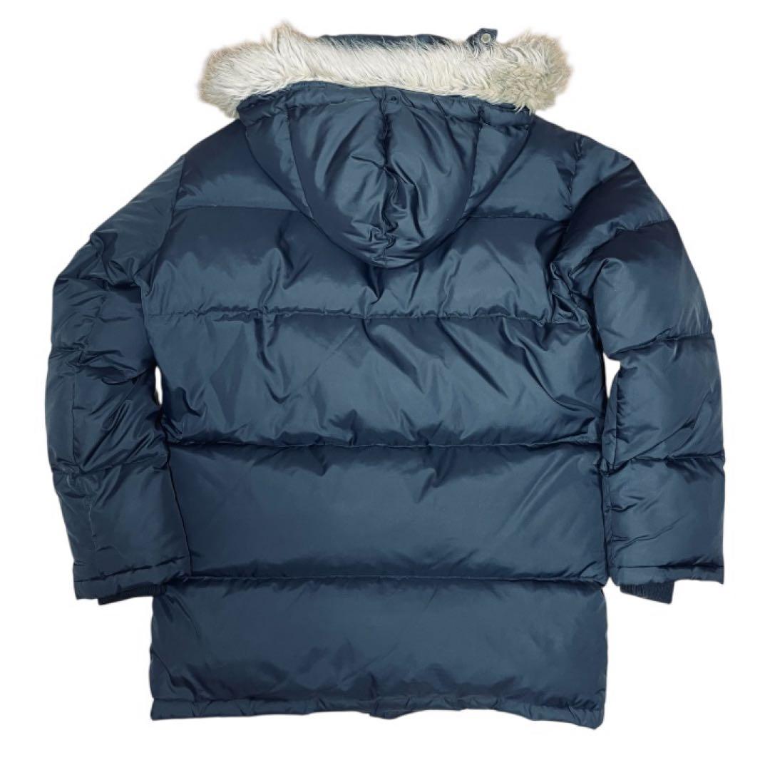 Canterbury カンタベリー ロングダウンコート M フードファー付 黒