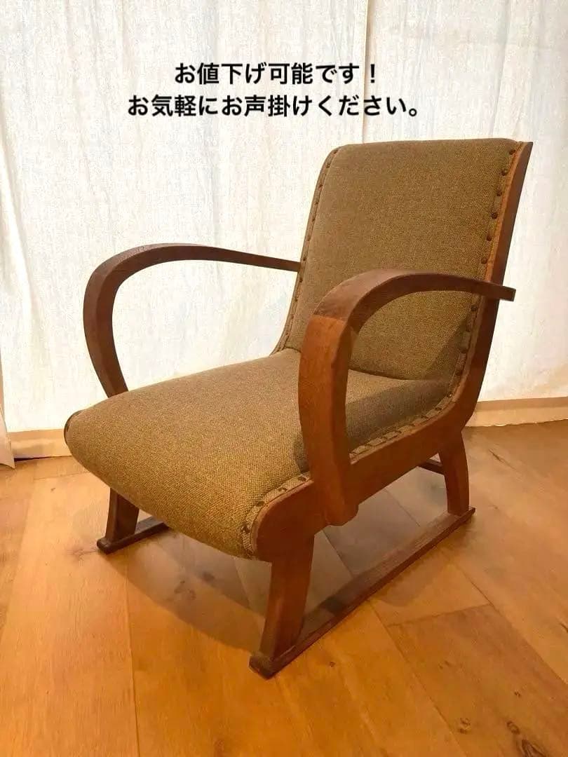 suzume ヴィンテージ✴︎アームチェア　1人掛けソファ　古家具 Ritzwell 55万「アームストロング」1Pソファ 一人掛け リビング